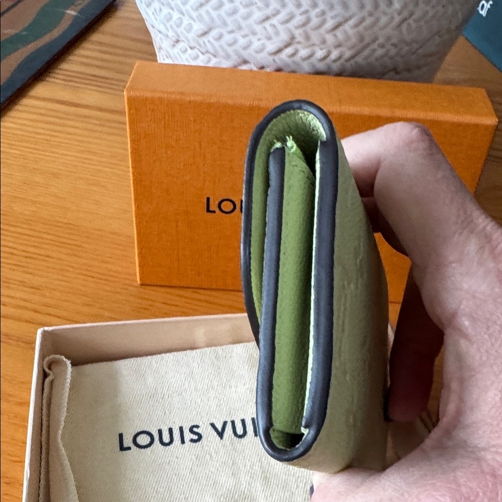 Louis Vuitton Rosalie Coin Card Holder, Pistachio Green Empreinte Leather - Picture 3 of 10